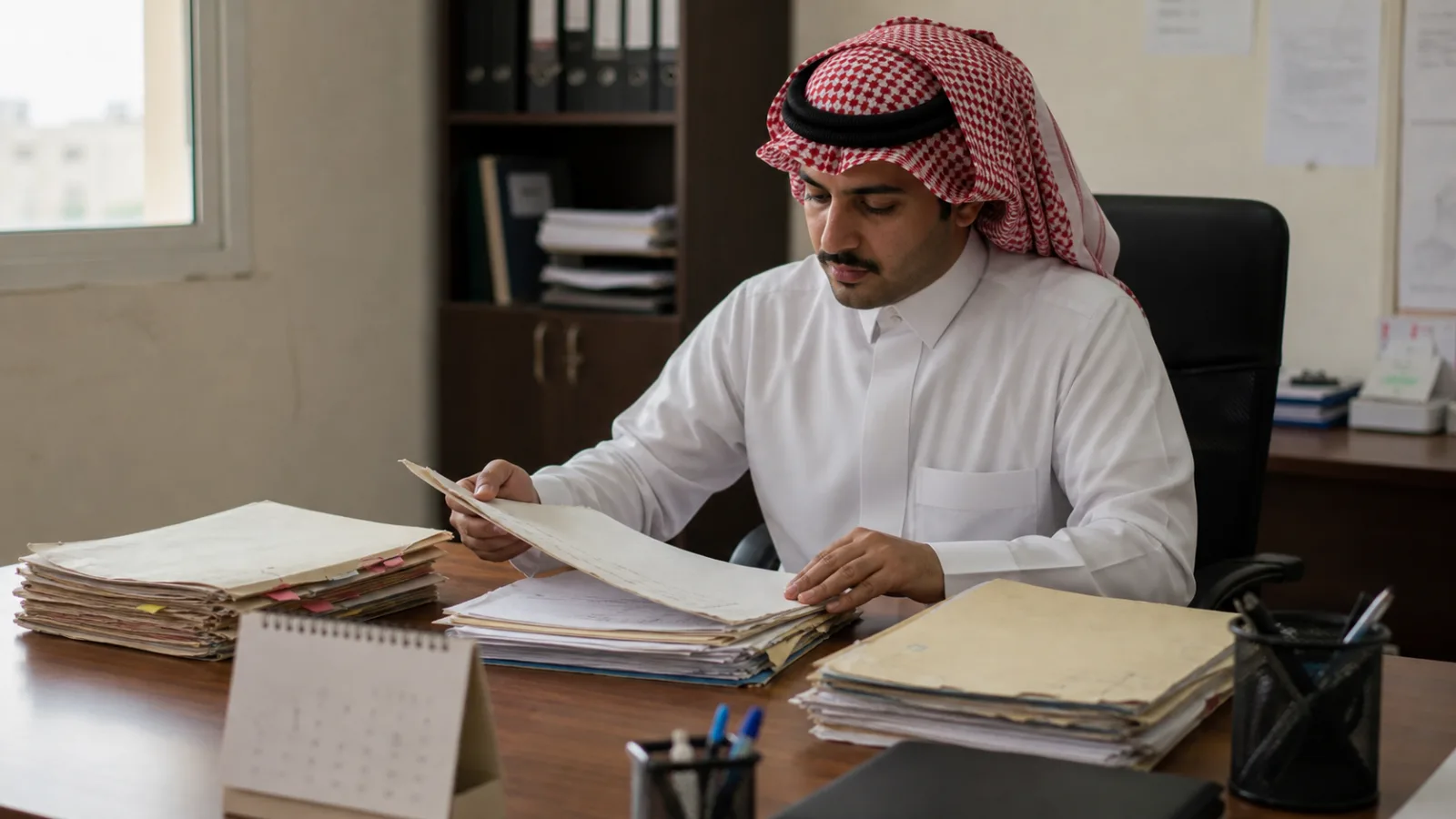 موظفة أكاديمية سعودية تفرز حالات الاشتراكات والسداد والتجديد