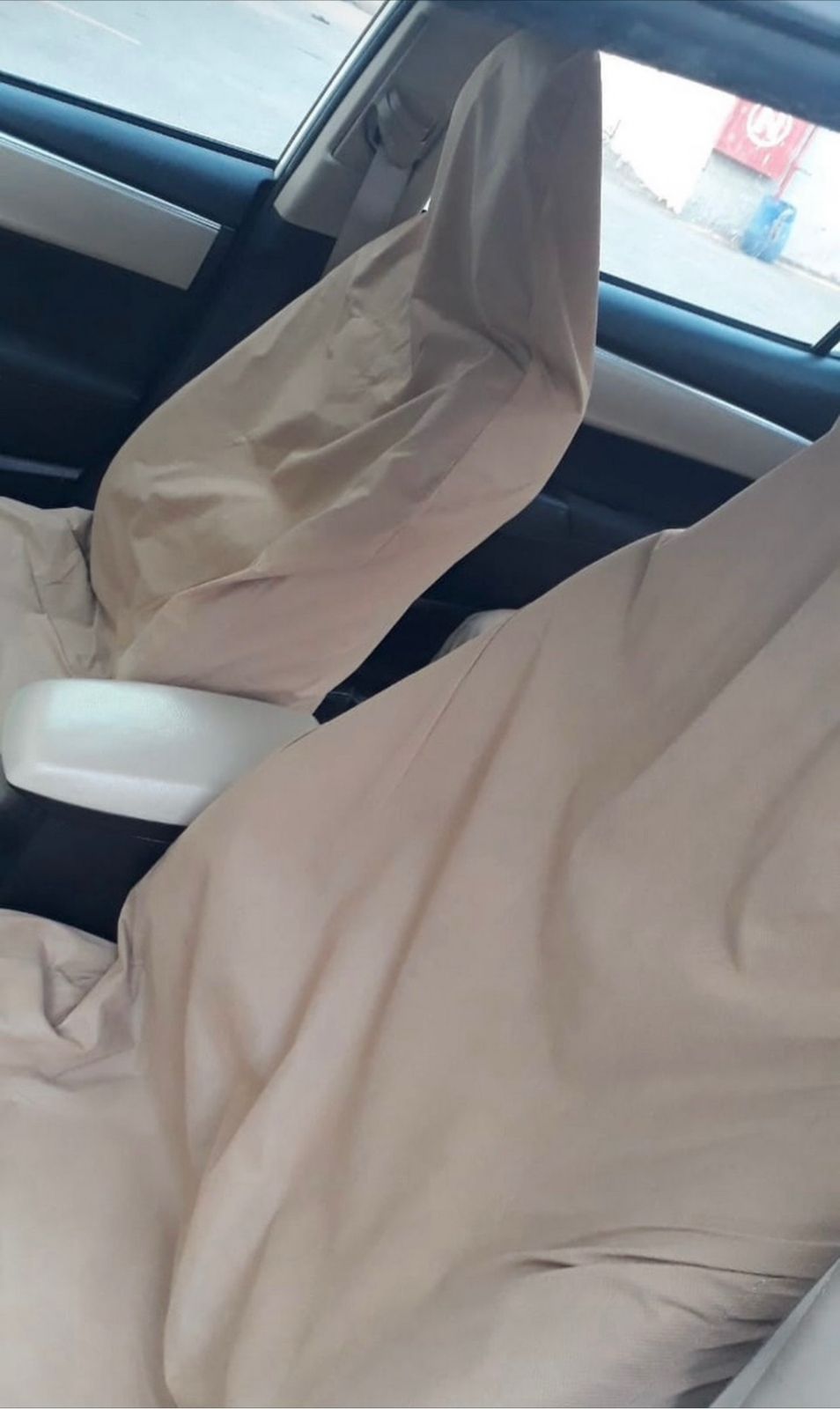 تلبيس مقاعد قماش الأمامية والخلفية