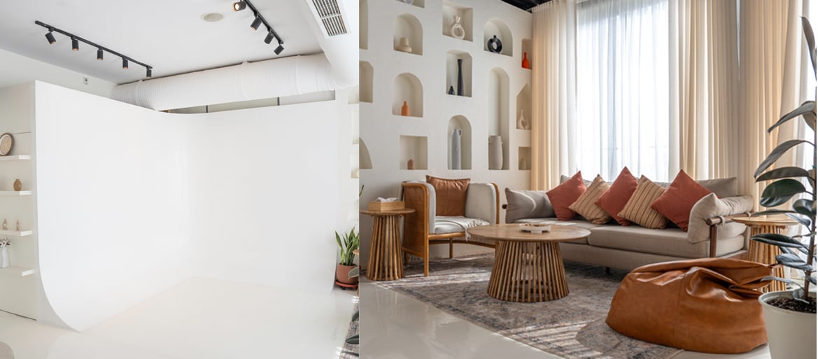 تاجير الاستديو بدون المعدات