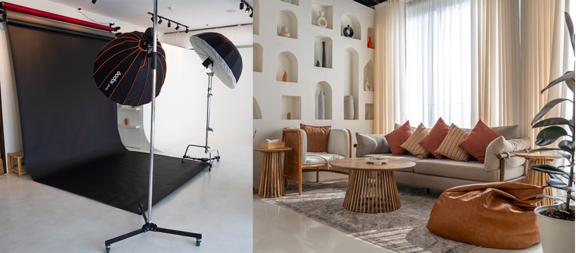 تاجير الاستديو بالمعدات